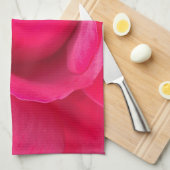 Romantische Rode Roze Roos Theedoek (Quarter Fold)