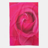 Romantische Rode Roze Roos Theedoek (Verticaal)