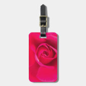 Romantische rode roze roos v2 bagagelabel (Voorkant verticaal)