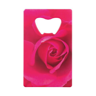 Romantische Rode Roze Roos v2 Creditkaart Flessenopener