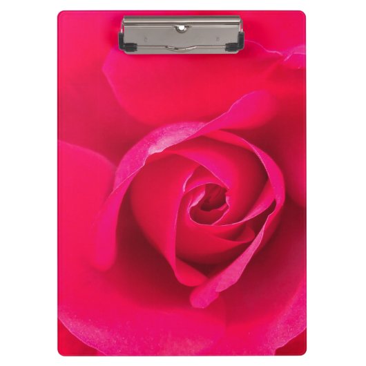 Romantische rode roze roos v2 klembord (Voorkant)