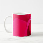 Romantische rode roze roos v2 koffiemok (Links)
