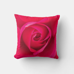 Romantische rode roze roos v2 kussen