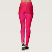 Romantische rode roze roos v2 leggings (Achterkant)
