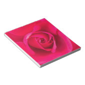 Romantische rode roze roos v2 notitieblok (Schuin)