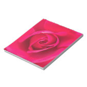 Romantische rode roze roos v2 notitieblok (Linkerzijde)