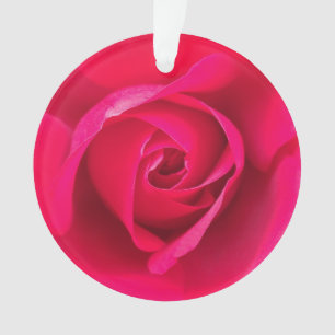 Romantische rode roze roos v2 ornament