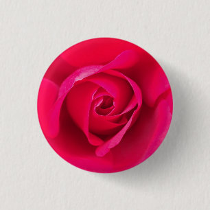 Romantische Rode Roze Roos v2 Ronde Button 3,2 Cm