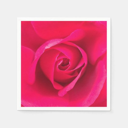Romantische rode roze roos v2 servet (Voorkant)