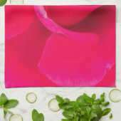 Romantische Rode Roze Roos v2 Theedoek (Gevouwen)