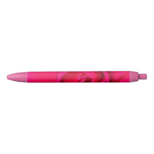 Romantische rode roze roos v2 zwarte inkt pen