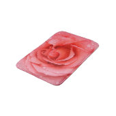 Romantische rode roze rozenwaterdruppels badmat (Gekanteld)
