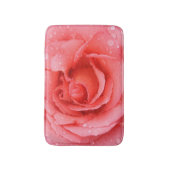 Romantische rode roze rozenwaterdruppels badmat (Voorkant Verticaal)