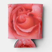 Romantische Rode Roze Waterdruppels Blikjeskoeler (Voorkant)