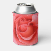 Romantische Rode Roze Waterdruppels Blikjeskoeler (Blikje Achterkant)