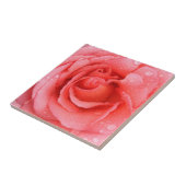 Romantische rode roze waterdruppels tegeltje (Zijkant)