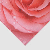 Romantische rode roze waterdruppels tissuepapier (Detail)