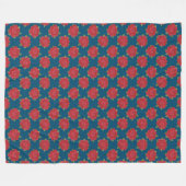 Romantische rode rozen Aangepaste rugzak Fleece Deken (Voorkant (Horizontaal))