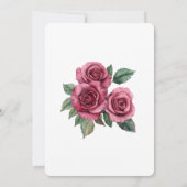 Romantische rode rozen Bloemen Verjaardag Kaart (Achterkant)