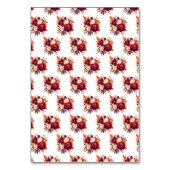 Romantische rode rozen bloemenbruiloft kaart (Achterkant)