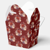 Romantische Rode Rozen Bloemstuk Bedankdoosjes (Geopend)