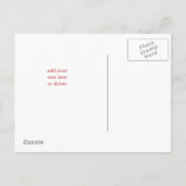 Romantische Rode Rozen Bruidsmeisje Ansichtkaart Uitnodiging Briefkaart (Achterkant)