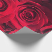Romantische rode rozen cadeaupapier (Hoek)