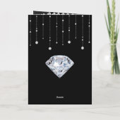 Romantische rode rozen en diamanten bruiloft programma (Achterkant)