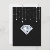 Romantische rode rozen en diamanten Maid of Honor Kaart (Achterkant)