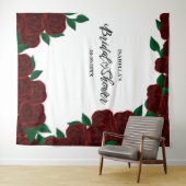 Romantische rode rozen herfst / outdoor vrijgezell wandkleed (In Situ (horizontaal))