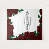 Romantische rode rozen herfst / outdoor vrijgezell wandkleed (Voorkant (horizontaal))