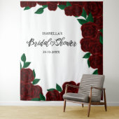 Romantische rode rozen herfst / outdoor vrijgezell wandkleed (In situ)