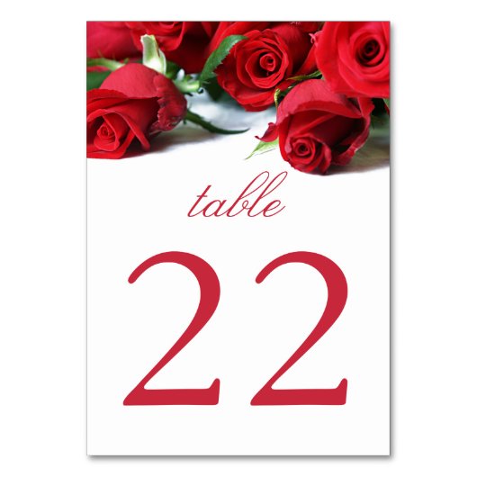 Romantische rode rozen kaart (Voorkant)