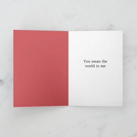 Romantische rode rozen liefde kaart (Binnen)