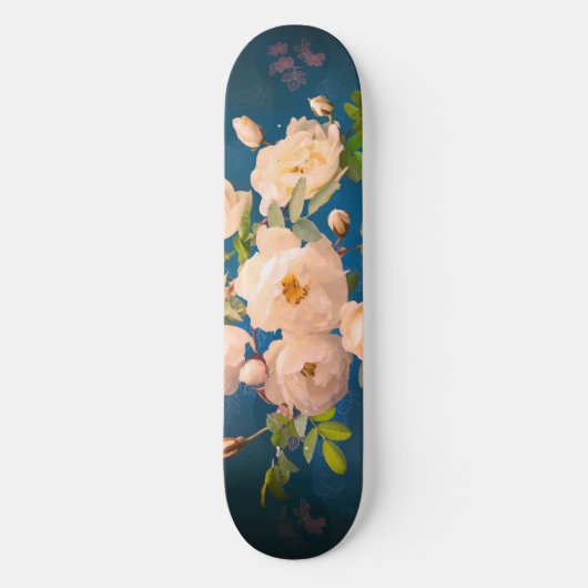 Romantische rode rozen persoonlijk skateboard (Voorkant)