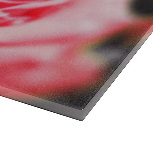 Romantische rode rozen snijplank (Hoek)