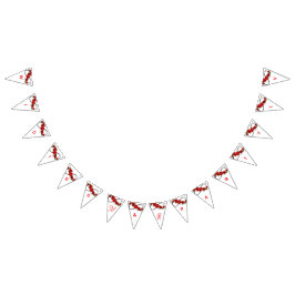 Romantische rode rozen trouwbanner – LOVE Letters  Vlaggetjes