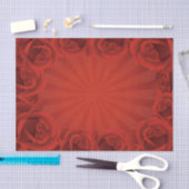 Romantische rode rozen & waterdruppels tissuepapier (Craft)