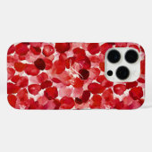 Romantische rode rozenblaadjes bloem Case-Mate iPhone case (Achterkant (horizontaal))