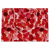 Romantische Rode Rozenblaadjes Bloemige Bruids-Sho Groot Cadeauzakje (Voorkant)
