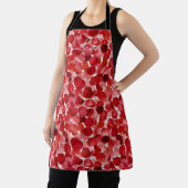 Romantische Rode Rozenblaadjes Bloemrijke Liefde Schort (Insitu)