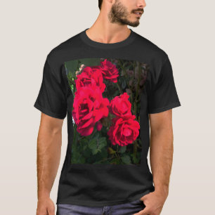 Romantische rode rozentuin rozentuin t-shirt