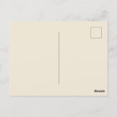 Romantische rode trouwsilhouet van bruid en bruide briefkaart (Achterkant)