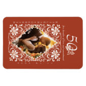 Romantische roest 50 Jubileum fotomagneet Magneet (Horizontaal)