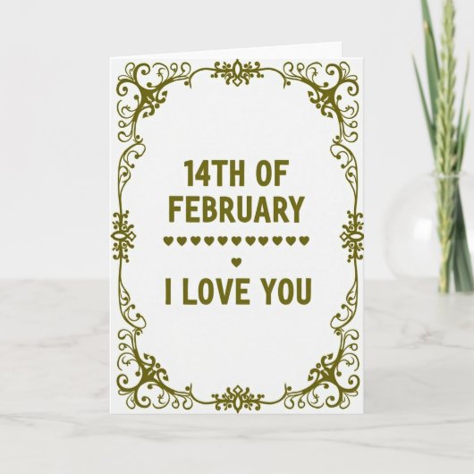 Romantische Rol I Love You Kaart (Voorkant)