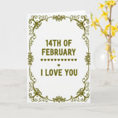 Romantische Rol I Love You Kaart (Gele Bloem)
