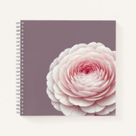 Romantische Rookachtige Mauve Blush Bloemige Botan Notitieboek