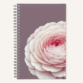 Romantische Rookachtige Mauve Blush Bloemige Botan Notitieboek