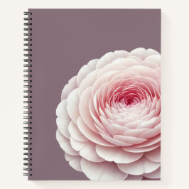 Romantische Rookachtige Mauve Blush Bloemige Botan Notitieboek
