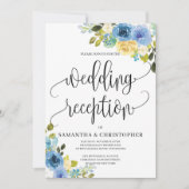 Romantische roomgeel bruinboho bruiloft kaart (Voorkant)